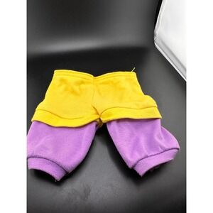 Cabbage Patch Kids Coleco Track Suit Pants Vtg 1980s Purple Yellow Boy READ 1983